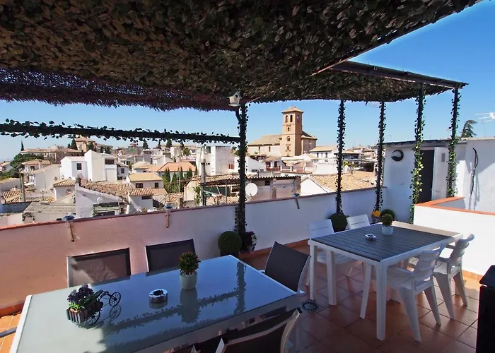 度假居 Nasrid Panorama - Casa Con Terraza 360 º En Plaza Larga - Albaicin 格拉纳达